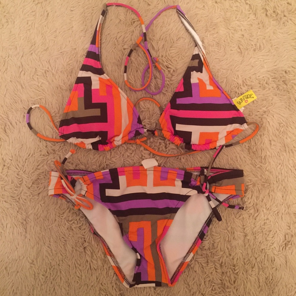 🧡 Colorful Patterned Bikini 🧡
